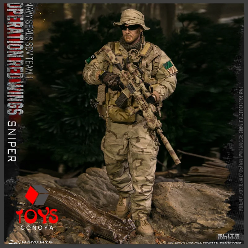 

DAMTOYS 78085 1/6 Operation Red Wings NAVY SEALS SDV TEAM 1 Sniper Soldier Action Figure Model Full Set Collectible Toy