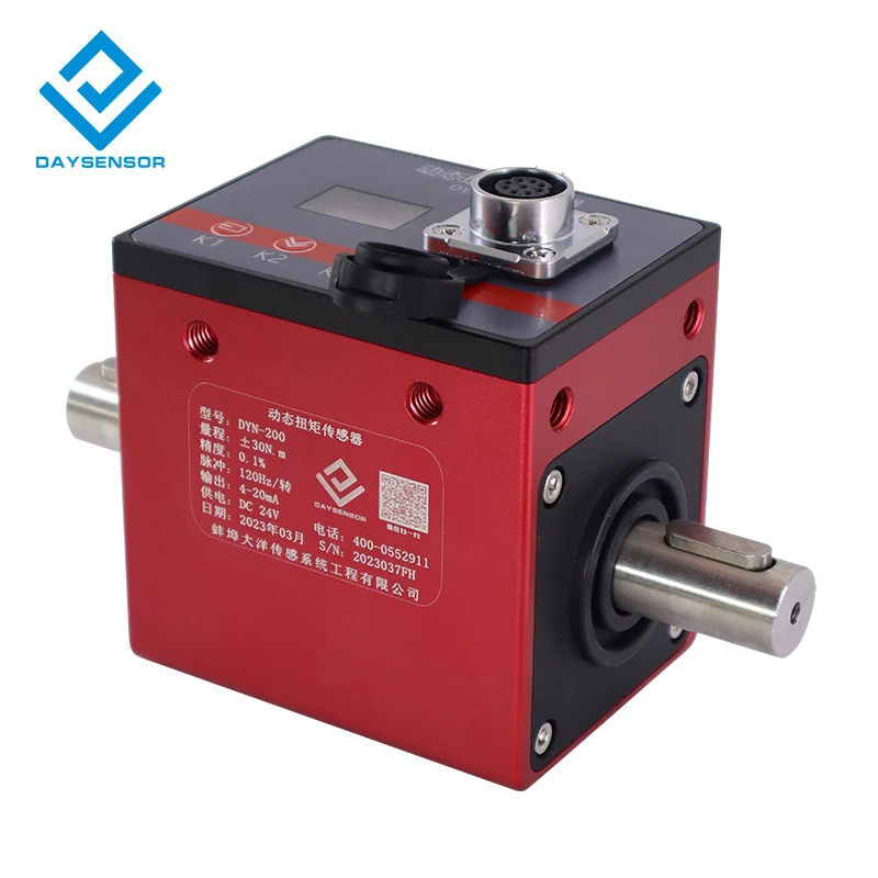 Dynamic torque sensor driver digital contact Shaft speeed 5000 rpm telemetry transducer Torsion Dynamic rotary torque sensor