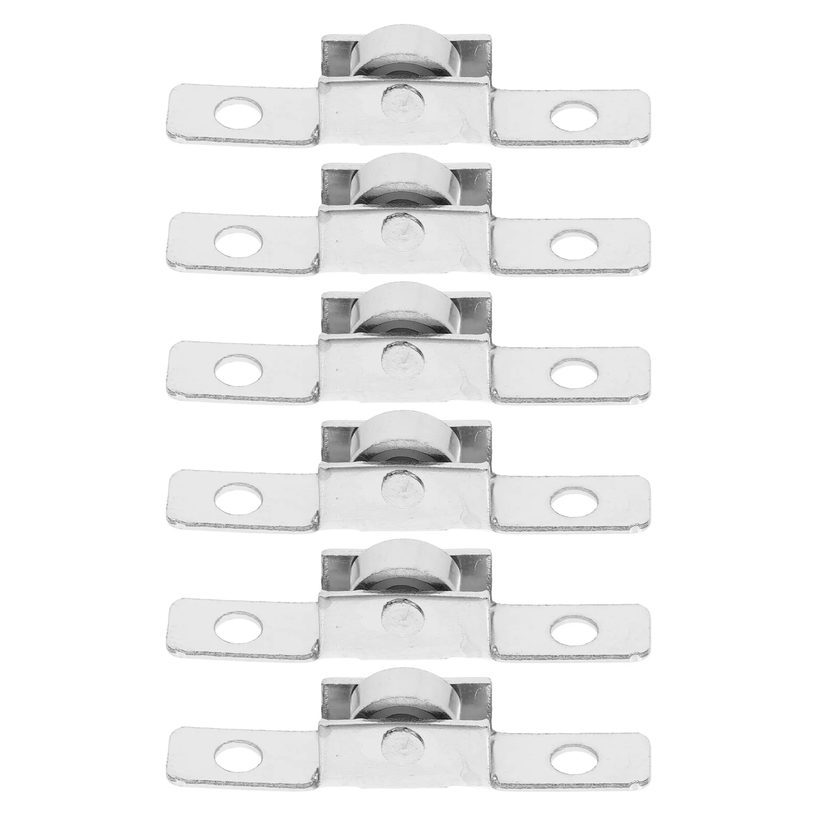 

6pcs Metal Sliding Door Roller Wheel Replacement Heavy Duty Track Guide For Window Cabinet Drawer Sliding Roller Pulley Door