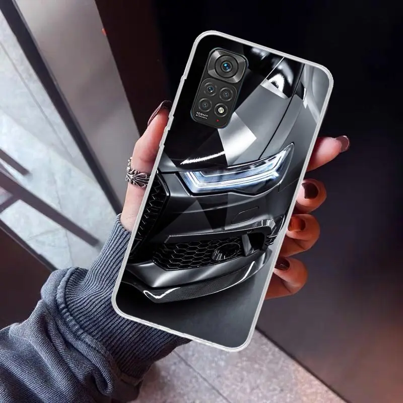 Super Car For A-Audis R-S Sport Phone Case for Xiaomi Redmi Note 13 12S 12 11S 11 11E 11T 10S 10 Pro Plus 9 9S 8 8T 7 5G Soft Co