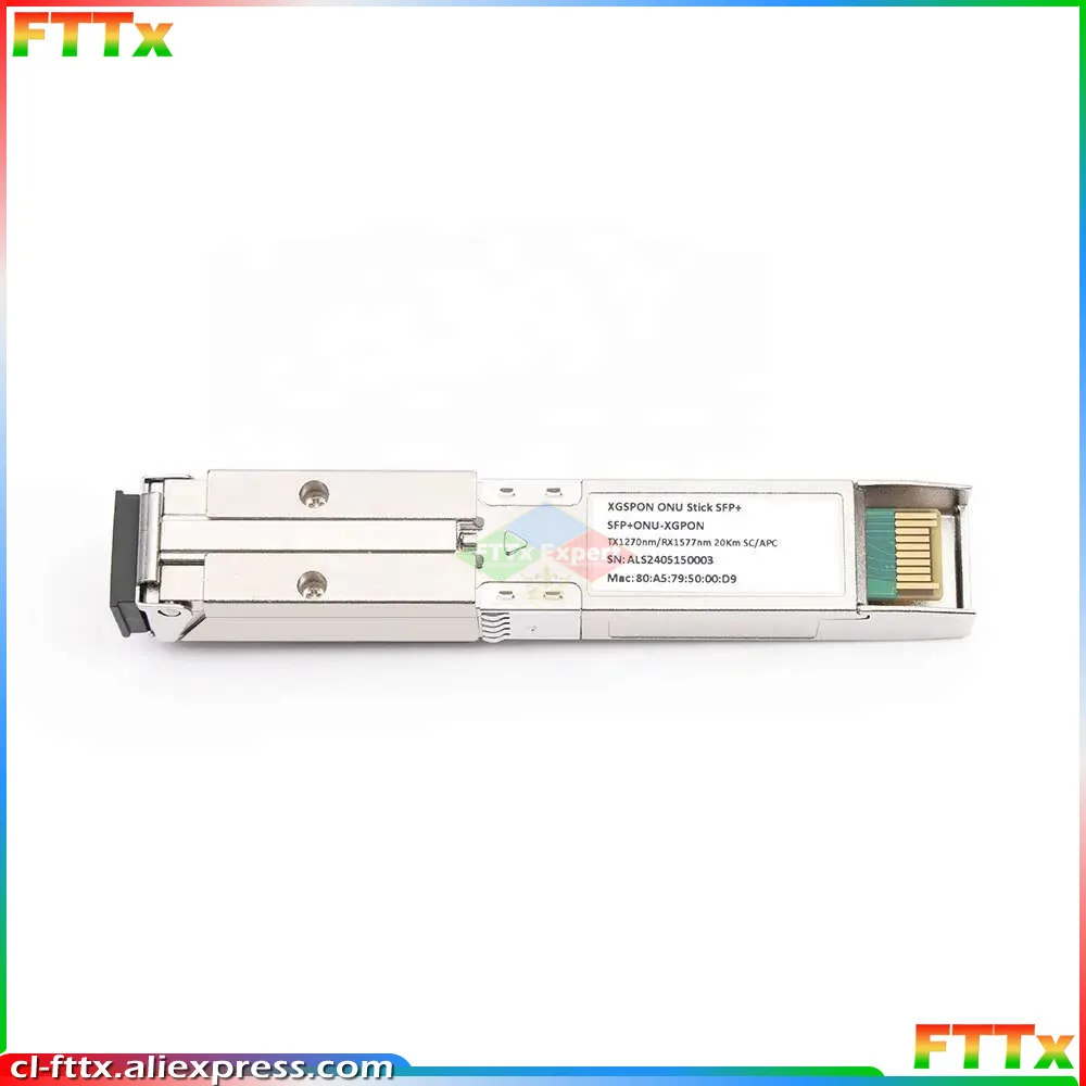 

XGS-PON ONU SFP+ Stick with MAC Web Management 10Gb/s SC/APC 1270/1577nm -40 to 85°C Industrial Grade SMF 10G/10G XGSPON ONT