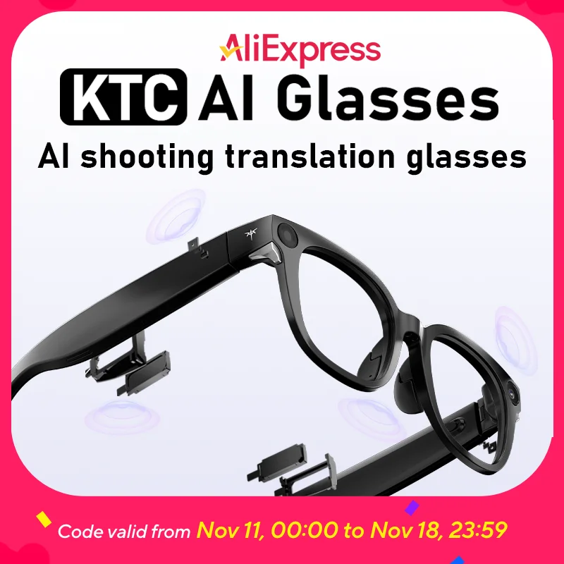 

KTC AI Glasses Smart Shooting Glasses Wireless Bean Pack Large Model Bluetooth Audio Glasses Wireless