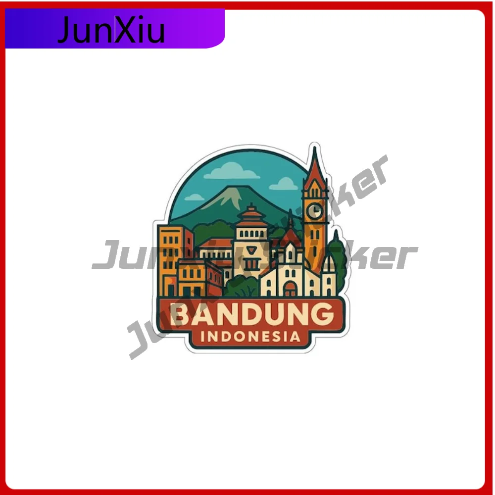 

Bandung Indonesia Vacation Sticker Vinyl Waterproof Decal Camping Suv Window Motorcycle Bumper Sticker For Car Decoration Sticke
