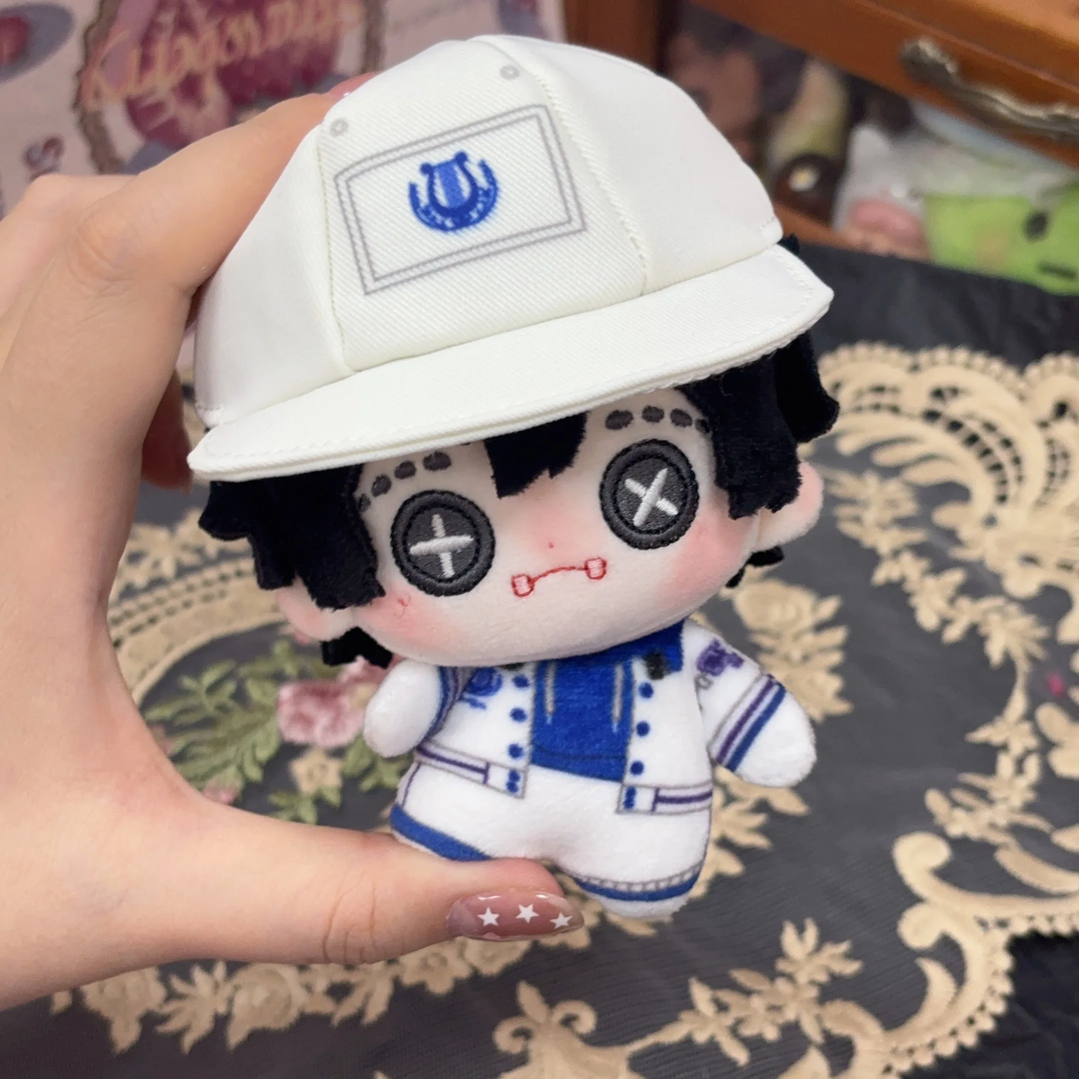 10cm Naib Subedar Plushies IdentityⅤMercenary Anime Plush Stuffed Toys Doll Backpack Decorative Ornaments Pendant Xmas Gifts
