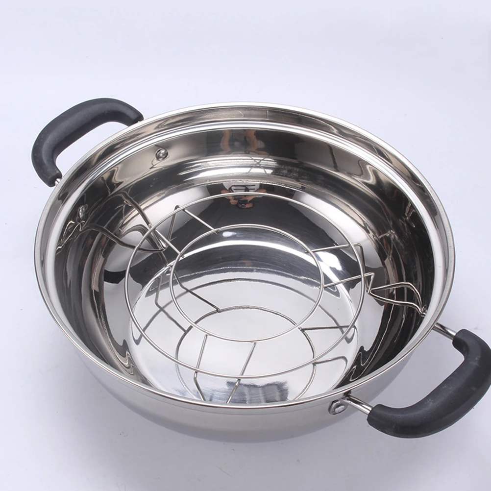 

Stainless Steel Steamer Rack Round Tripod Stand For Pots Pans Cookware Kitchen Cooking Ware Rust Proof Steamer Rack
