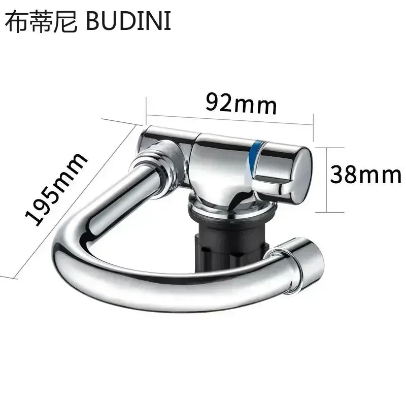 360 Degree Swivel Faucet Folding Hot and Cold Water Faucet Kitchen Bathroom RV Marine Deck Hatch Camper Accessories Caravan Boat