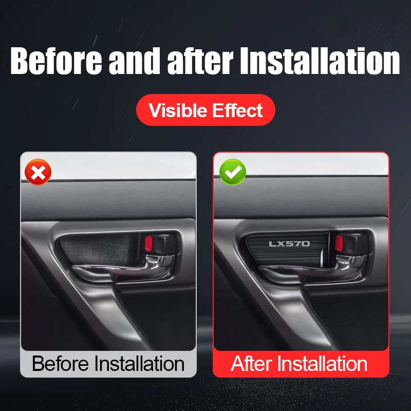 Türgriff verkleidung aus Edelstahl für Lexus lx570 lx 2007 2010-2015 2015 Innendekoration zubehör