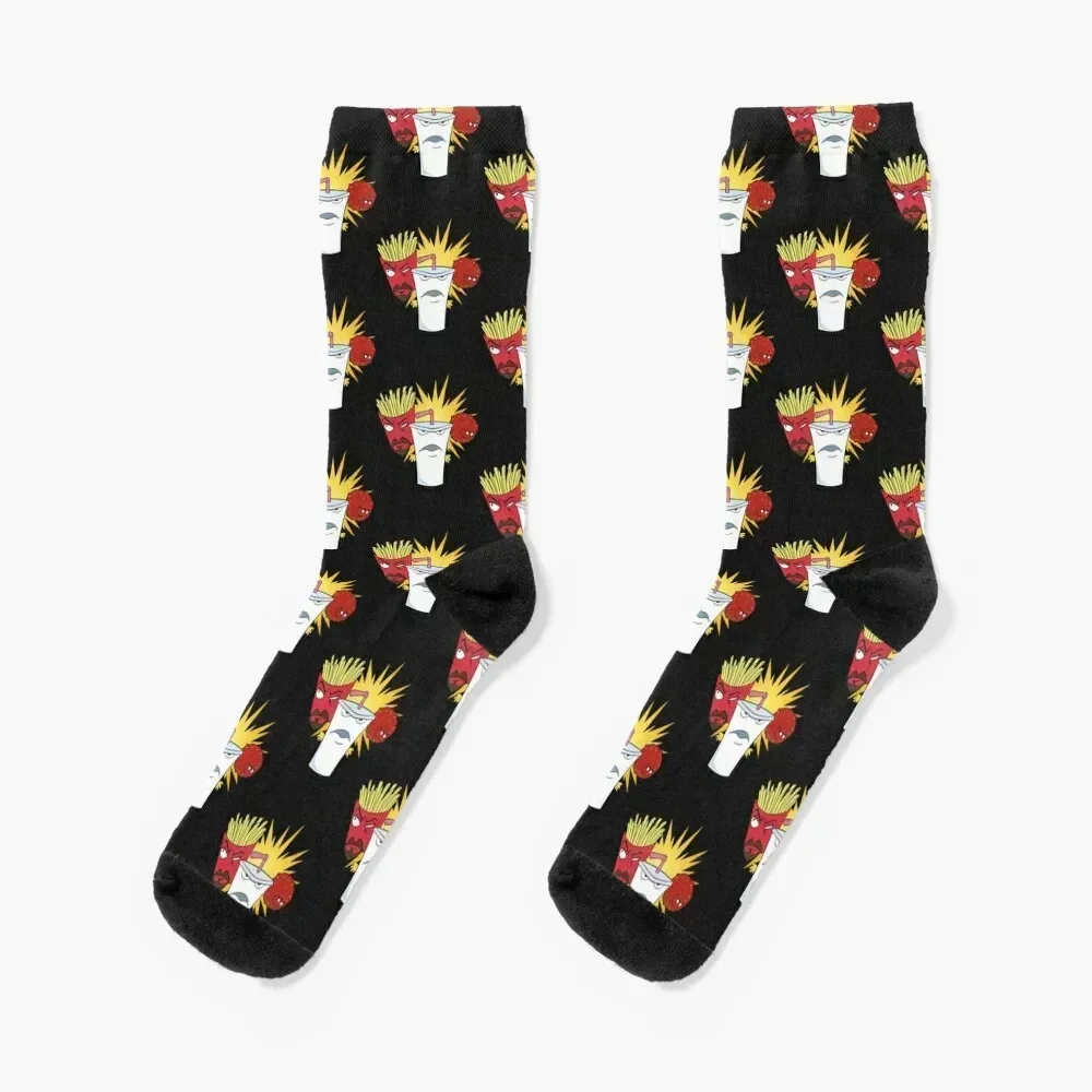 Vintage Aqua Teen Hunger Force Socks Heating sock floor Socks Men's Women's