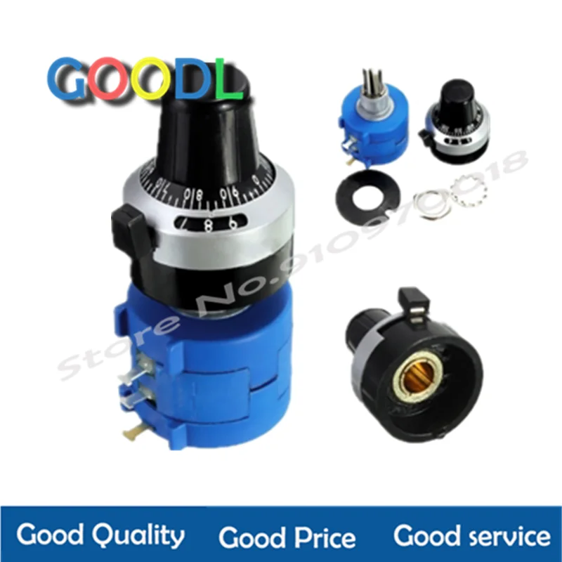 3590S-2 3590S série potenciômetro de precisão multigiro 10 anillo resistencia ajustável + 1 peça de giros de conteo Dial girat