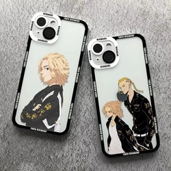 Tokyo Revengers Anime Phone Case For iPhone 16 15 14 13 12 11 Pro Max XS X XR 7 8 SE Covers Transparent Fundas