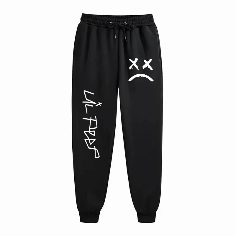 Autumn/winter fashion Men's and Women's Casual Sports Sweatpants with Print, Drawstring and Pockets