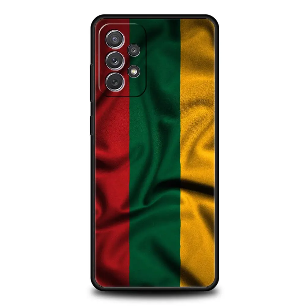 Phone Case For Samsung Galaxy A15 A13 A51 A71 A41 A31 A21S A03S A05 A12 A32 A52 A23 A25 A33 A53 5G Cover Flag of Lithuania flag