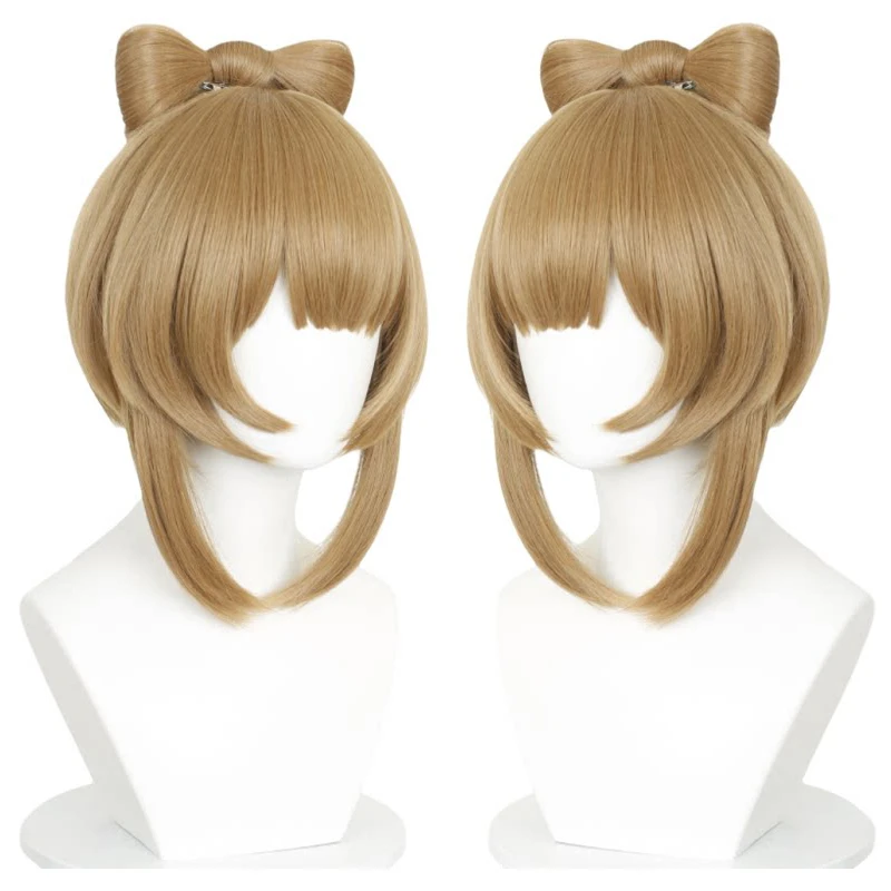 

Pre-Styled Yaoyao Cosplay Wig Brown Heat Resistant Synthetic Hair for Women Anime Cosplay Daily Use Halloween Party Costume