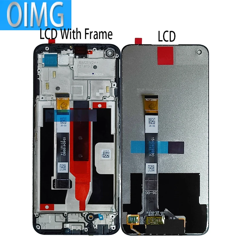 For Realme Narzo 30 5G RMX3242 Original LCD Display Touch Screen With Frame Digitizer Assembly Replacement Parts