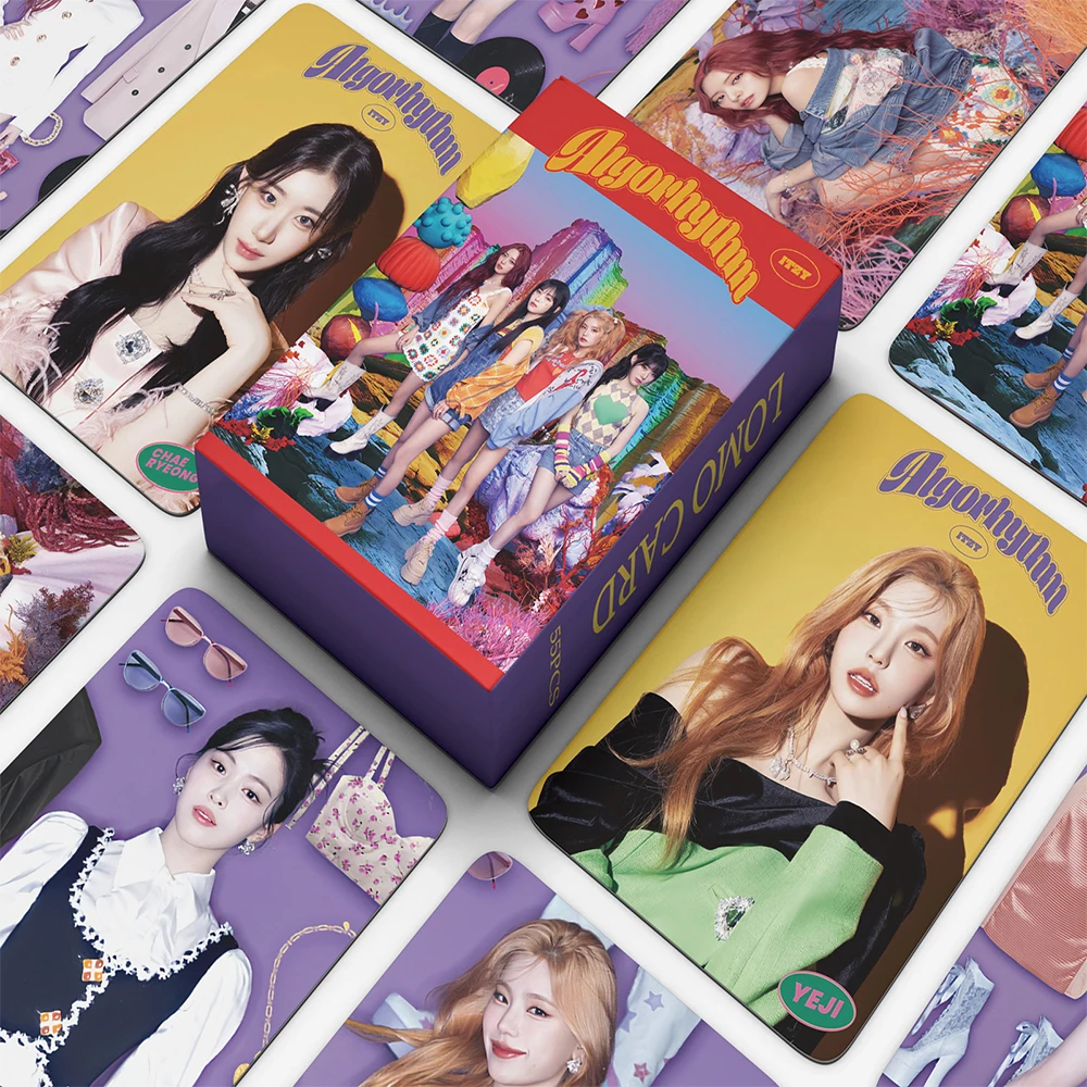 55PCS / ITZY Blah Blah Blah LOMO card TWICE IVE (G)I-DLE crazy in love Lizhi Cui Zhixiu Photo idol album card