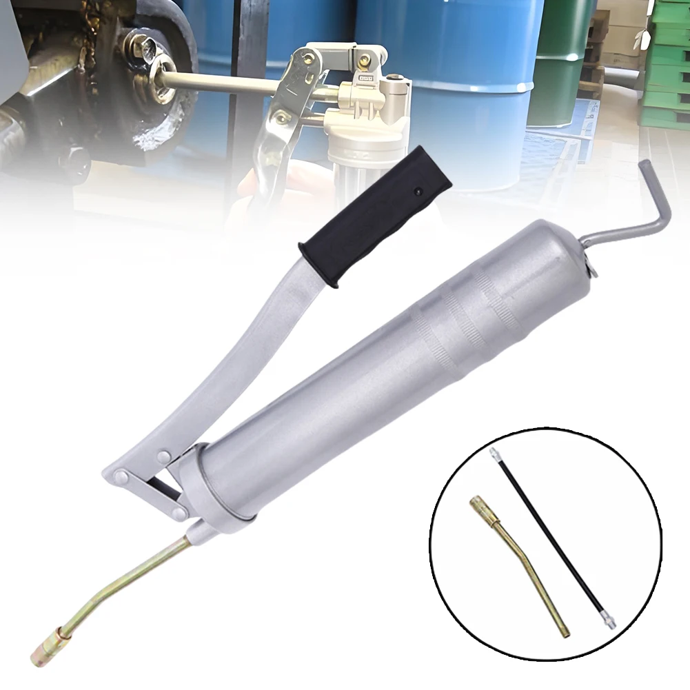 Heavy-Duty Grease Gun High Pressure Manual Grease Gun 500cc Grip Gun Syringe Vehicle Repair Tools