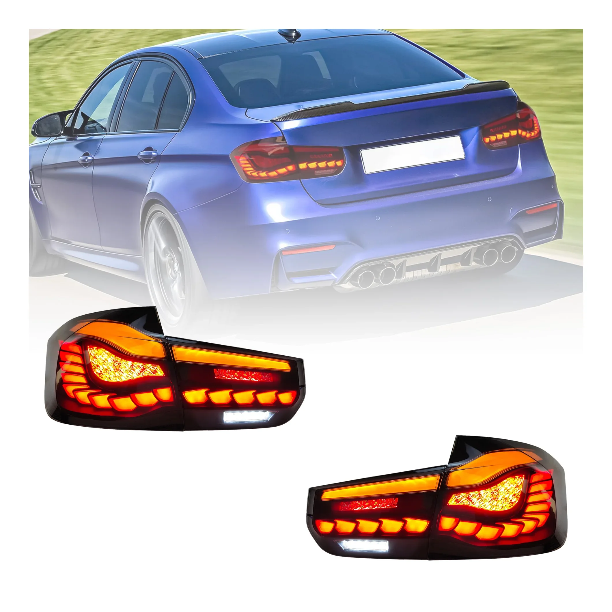 for Car Lights for  BMW F30 F35 320 328 Tail Light Dynamic Signal Rear Stop Brake Reverse Auto Accessories