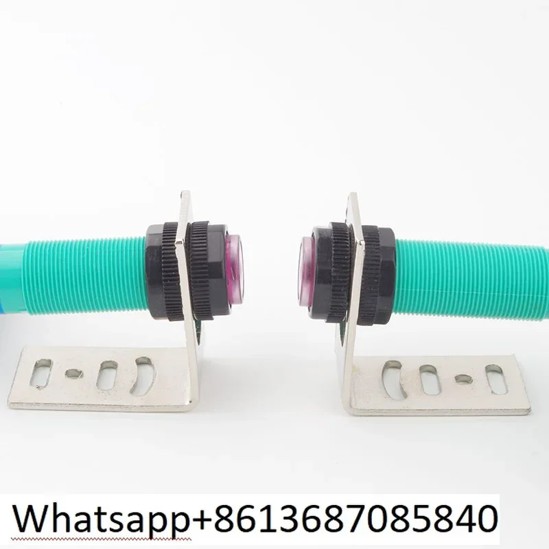 Infrared photoelectric switch G18-3C5NA DC three-wire NPN normally open M18 on-beam E3F-5DN1-5L