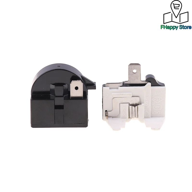 2PCS QP2-4.7 PTC Starter Relay 1 Pin Refrigerator Starter Relay And 6750C-0005P Refrigerator Overload Protector