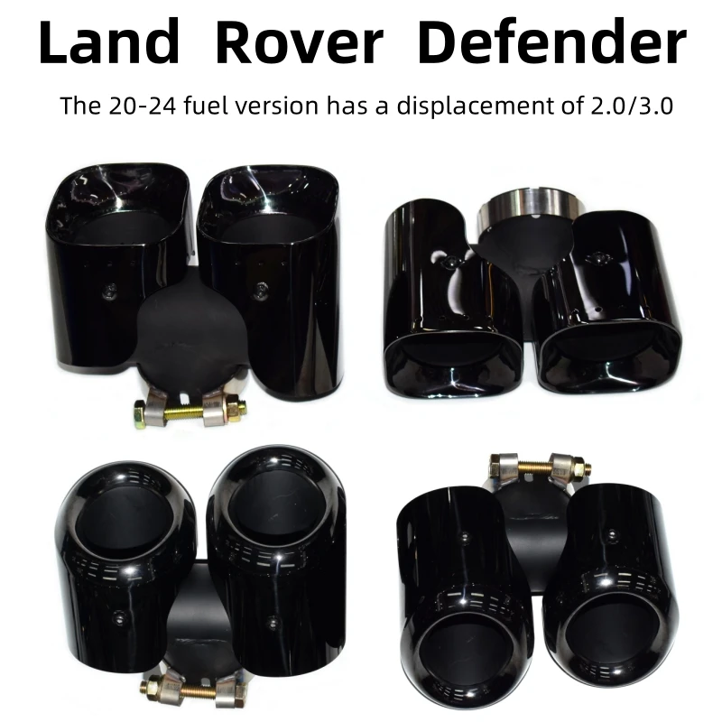 

Для 20-24 Land Rover Defender 90 110 130 глушитель выхлопной трубы усовершенствованный черный квадратный выхлопной трубы из углеродного волокна