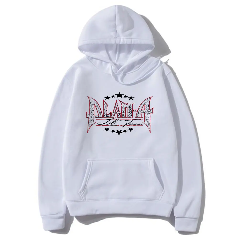 مغني الراب ليل تيكا خطة شعار معدني جرافيك هوديي الرجال النساء الملابس الهيب هوب موضة المتضخم البلوز الذكور ملابس الشارع الشهير غير رسمية