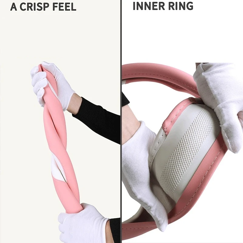 غطاء عجلة القيادة المتخصص الجديد Audi A4L - قماش ناعم، قبضة مريحة ومضادة للانزلاق