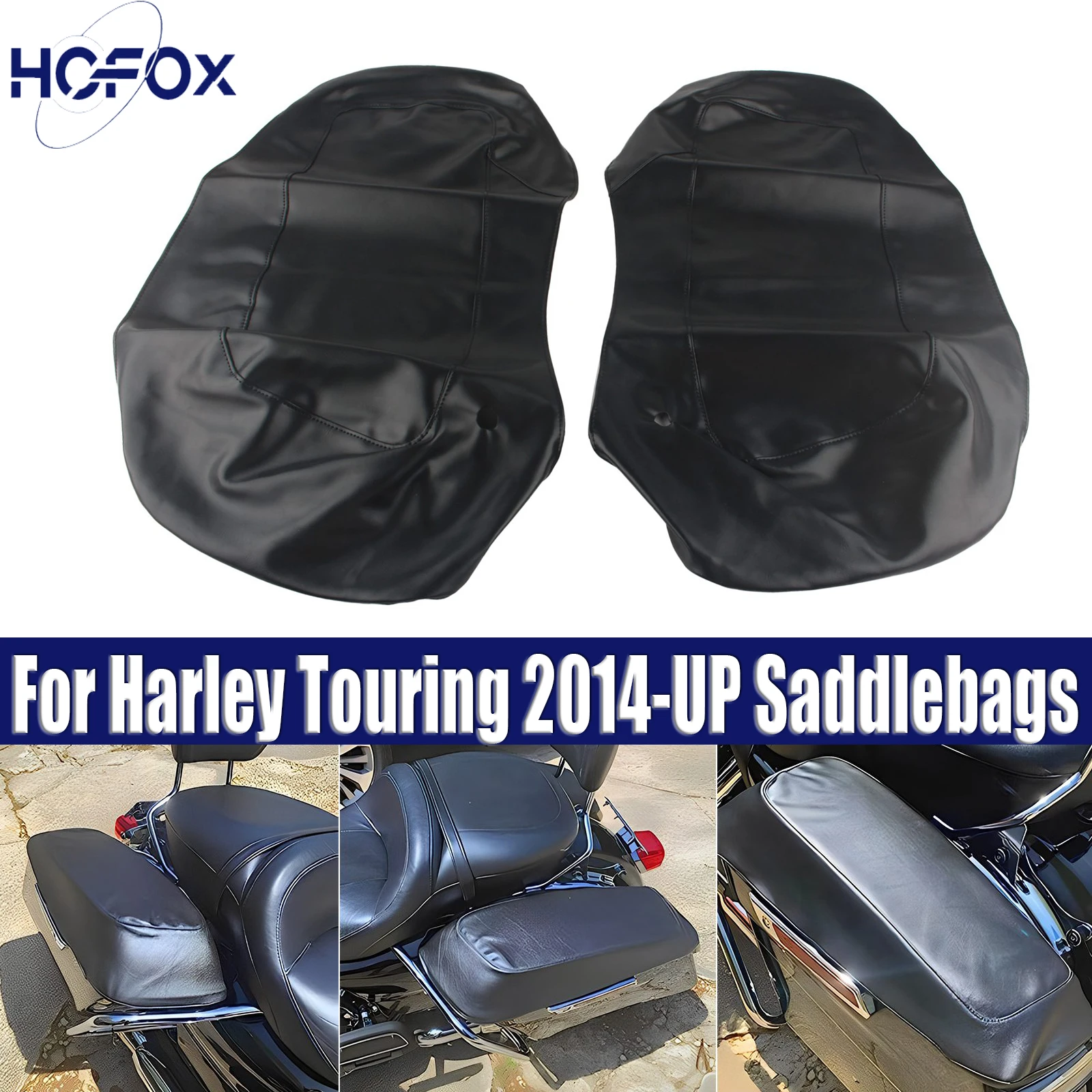

Left &Right Saddlebags Lid Covers For Harley Touring 2014-UP Saddlebags