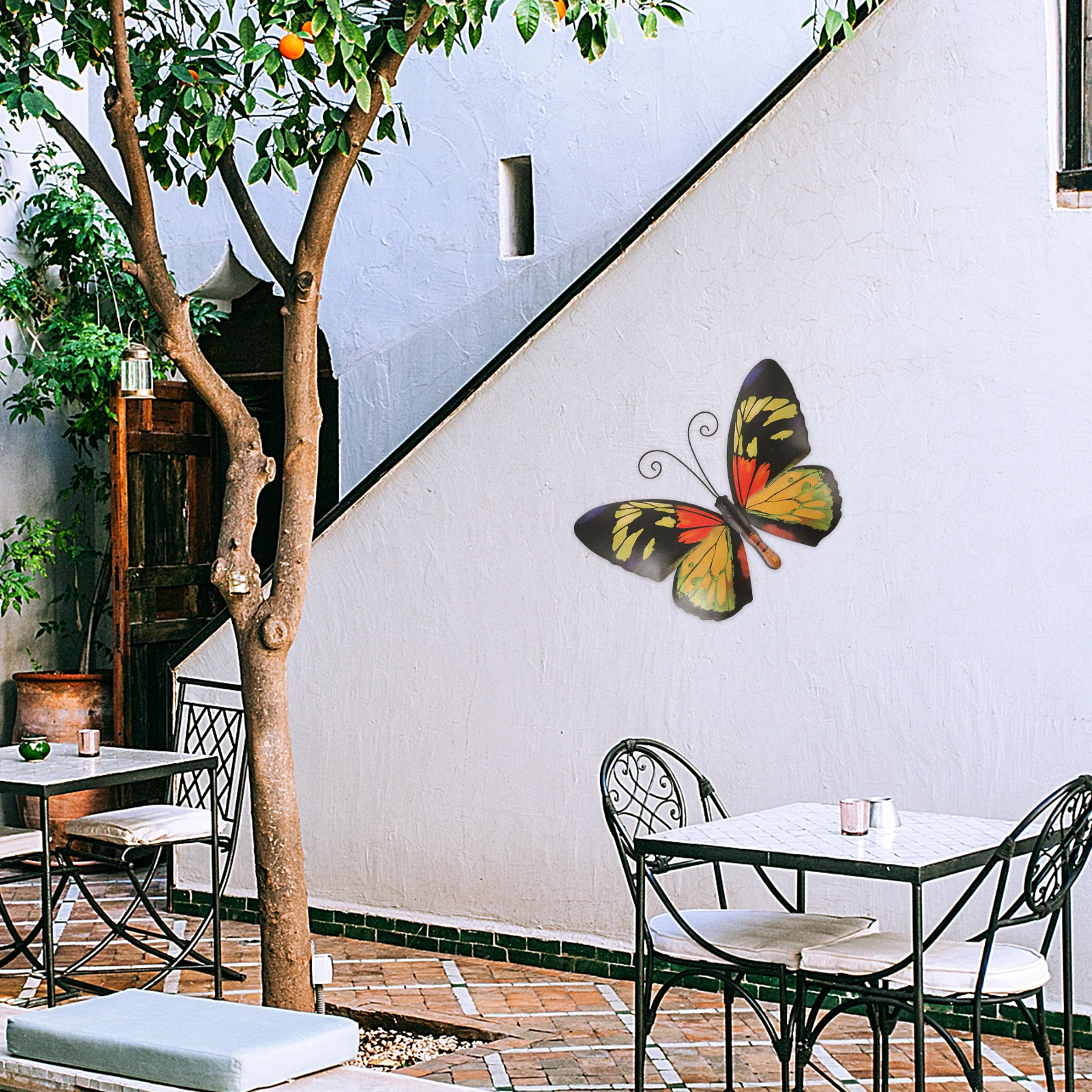 

Iron Butterfly Wall Hanging Decor YH23129 Easy Display Fence Decoration Durable Metal Art Gifts