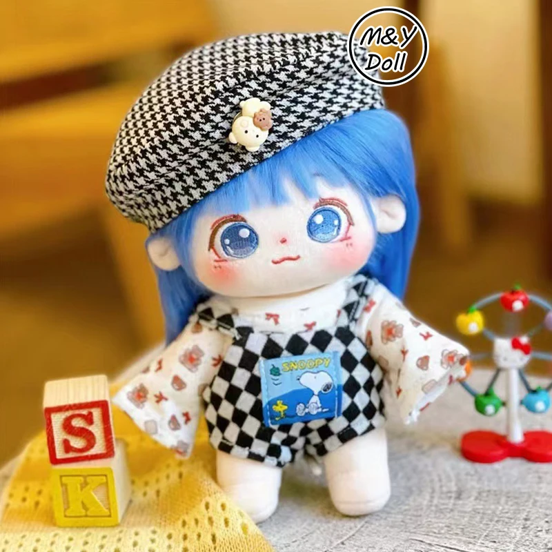 

20cm Kpop Idol Dolls Blue Hair Big Eyes Doll Jungkook Jimin Jin SUGA RM TNT Tfboys Toy for Girls Doll Accessories Xmas Gift