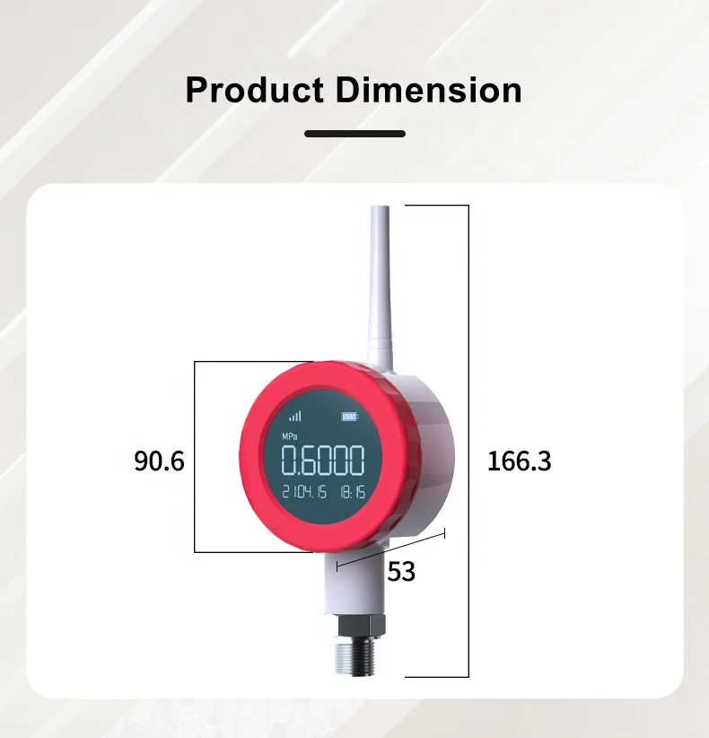 2025Drahtlose NB-IoT Manometer Rohr Öl Raffinierung PressureSensor Monitor Ausrüstung Anpassen Digitale Manometer Großhandel