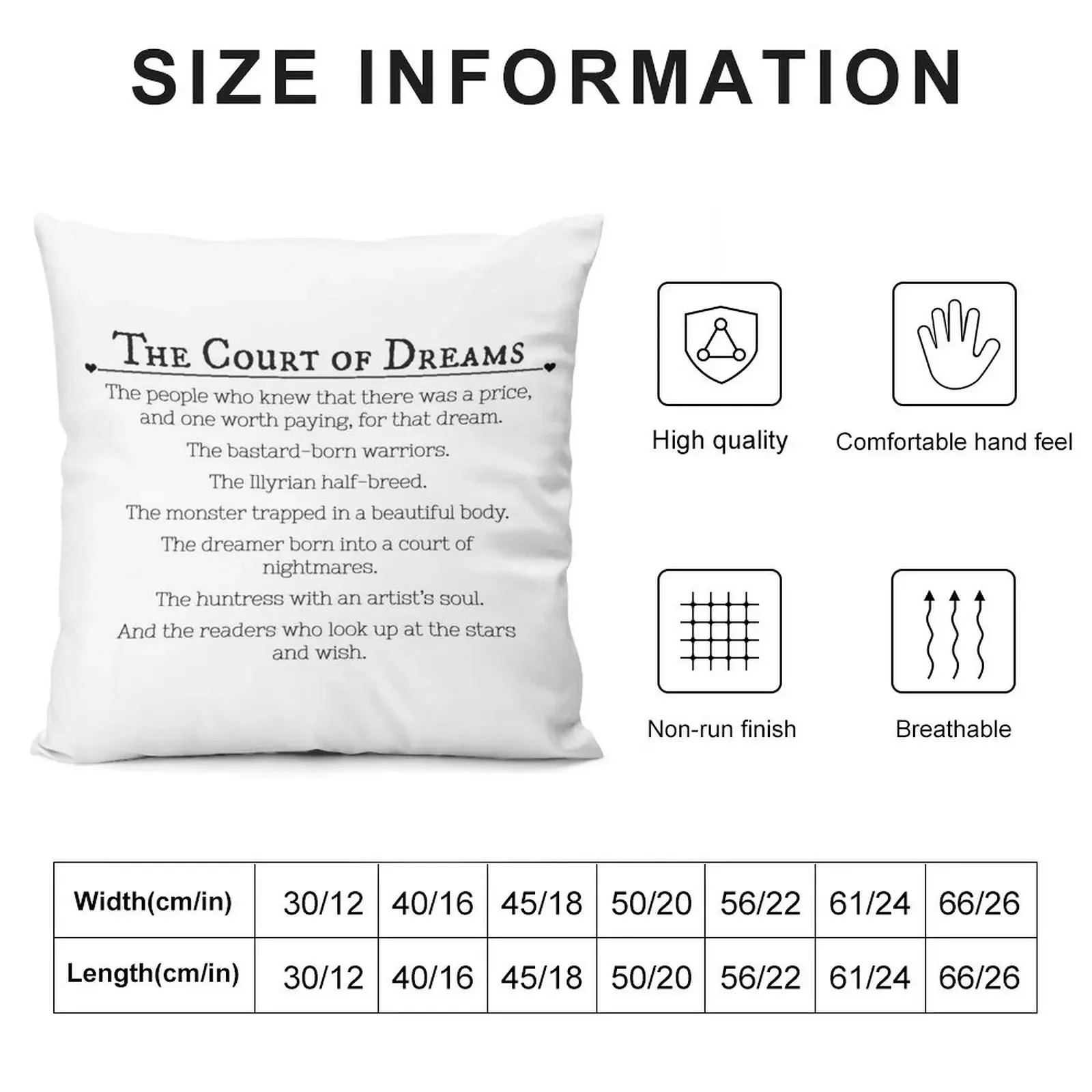 The Court of Dream & The Readers who Look up the stars and wish. (Sarah J. Maas Quote) Throw Pillow Christmas Pillows pillow