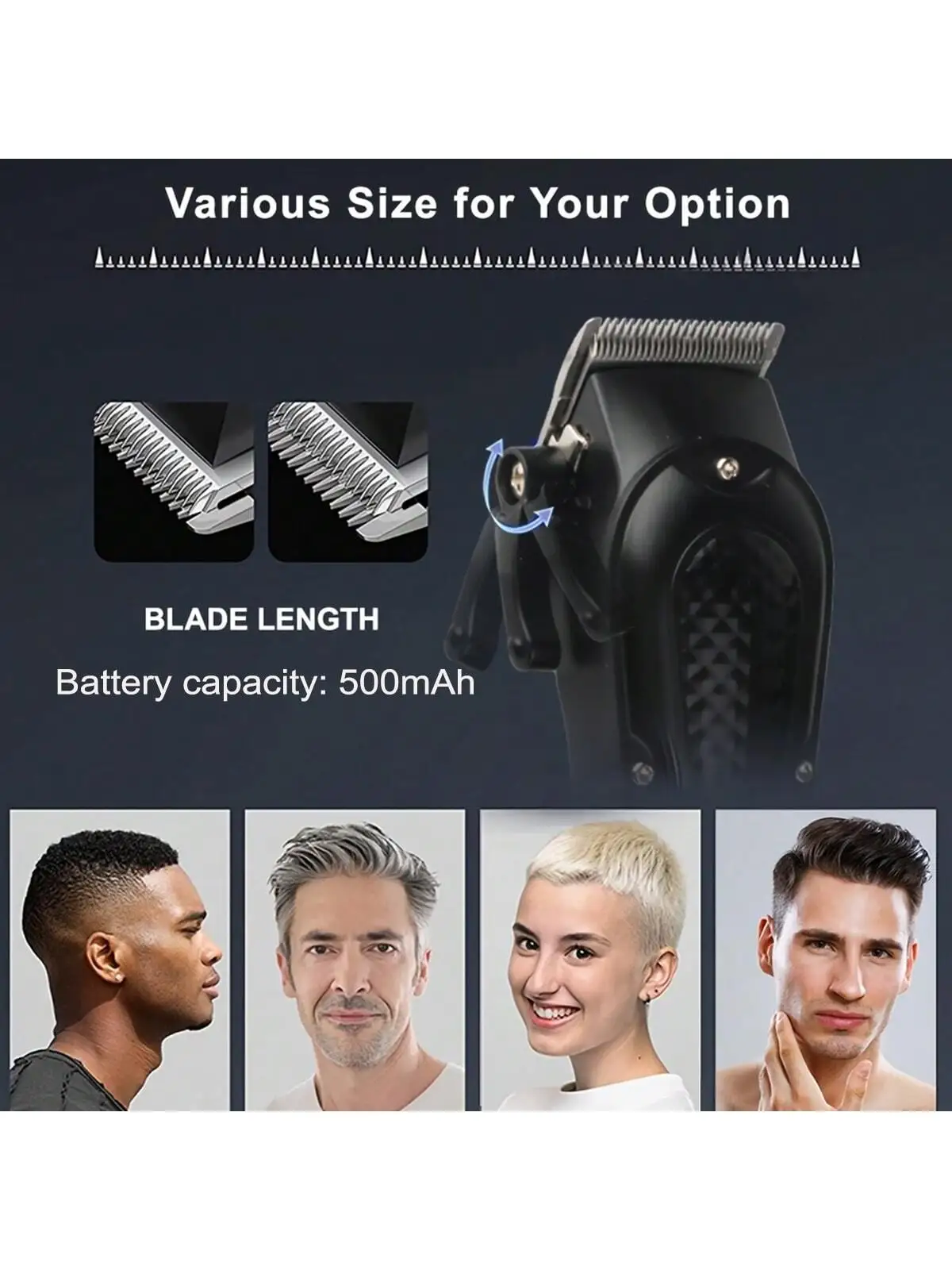 مجموعة ماكينة قص الشعر الاحترافية لعام 2026، ماكينة حلاقة كهربائية مع ماكينة تشذيب وشفرات حلاقة على شكل حرف T، شاشة LCD، ضوضاء منخفضة، قابلة لإعادة الشحن #6