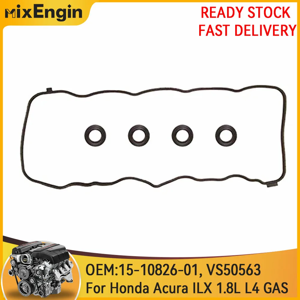 Juego de juntas protectoras de válvula de motor compatibles con 1,8 L para Honda HR-V Civic Acura ILX R18Z1 R18Z9 1.8L 1799cc 1997CC L4 GAS 06-15 VS50563