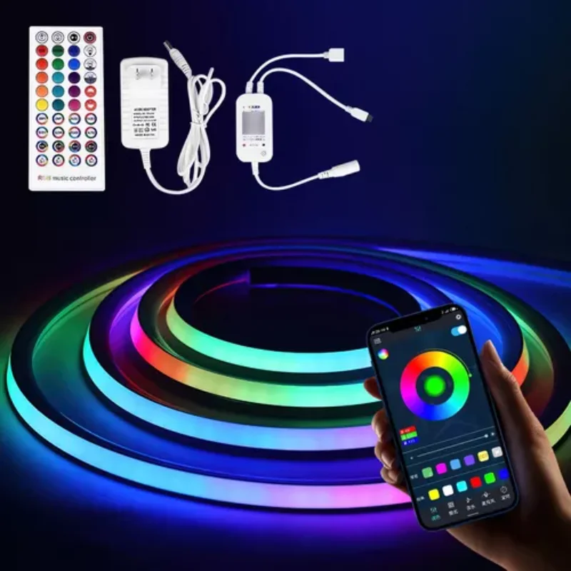 neon light strip  5M IP68 application Bluetooth+ lighting control  strip