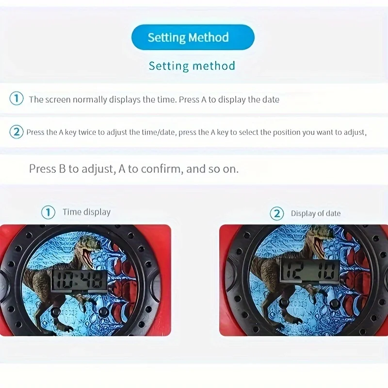 Dinosauři projektor hodinky pro děti - 24 zobrazení baterka & timepiece - požitek a vzdělávací škola dar