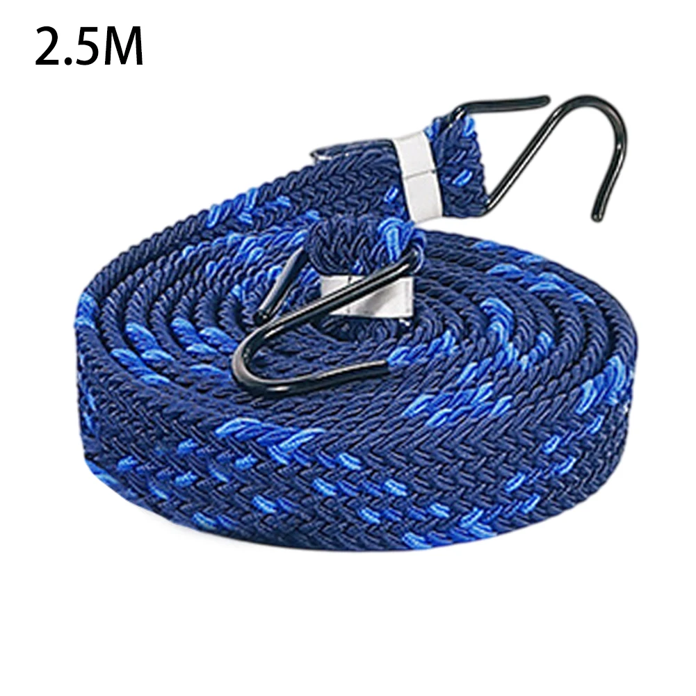 1PCS Extra Long Bungee Strap Ropes 2.5M 4M Length Rubber Strong Elastic Rope For Hand Truck Car Bike Emulsion Elastic Bandage