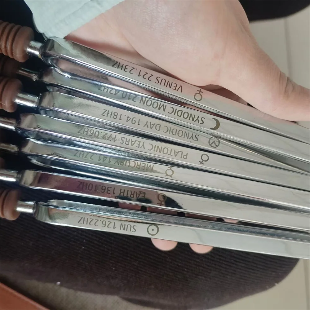 Arborea Metal Turning fork 1 PCS with Mallet and Bag Different Frequency for Sound Healing and Meditation