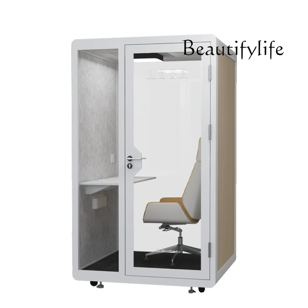 غرفة عائلية KTV عازلة للصوت، حجرة صامتة، كابينة عزل الصوت للأسطوانة المتنقلة الداخلي، كشك الهاتف في الاستوديو