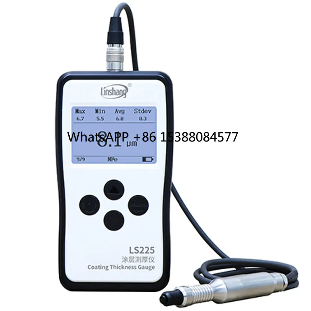 

Digital Plating Thickness Tester Gauge LS225-F500 Probe for Screws Bolts Coating Thickness Meter