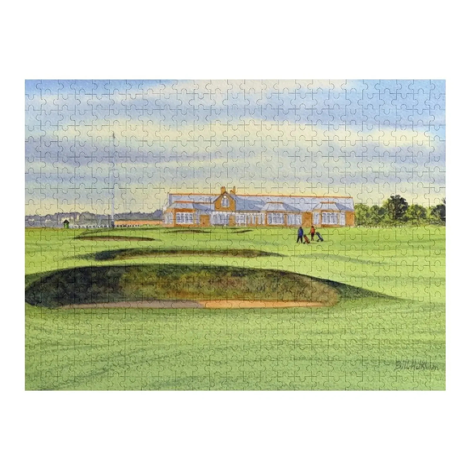

Royal Troon Golf Course 18th And Clubhouse Jigsaw Puzzle Personalized Baby Object Works Of Art Puzzle