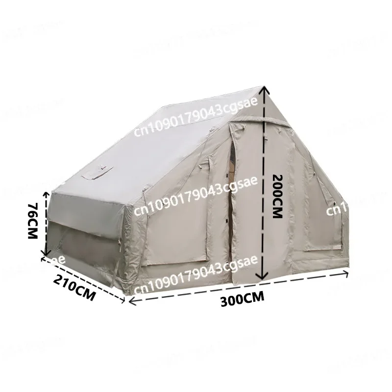 Outdoor Inflatable Tent 6.3 Square Meters 12 Square Meters, One Bedroom and One Living Room Camping Tent Free of 6-8 People