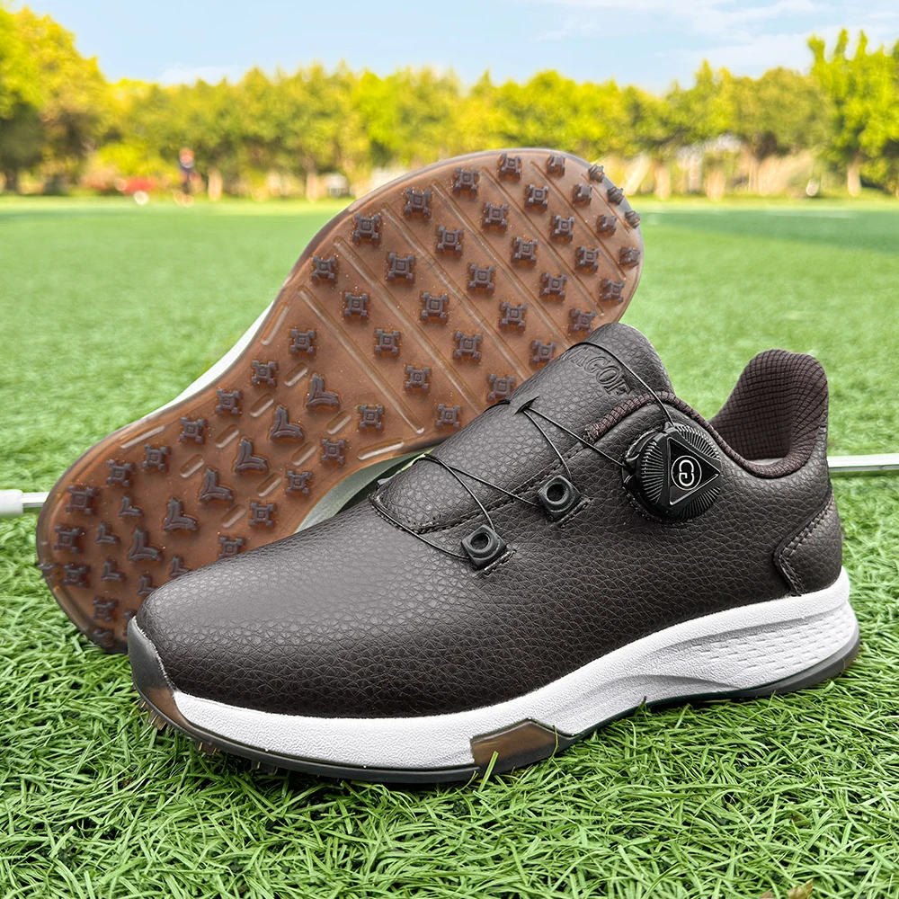 Professional Spikeless Golf Shoes Men Luxury Golf Footwears Comfortable Walking Sneakers