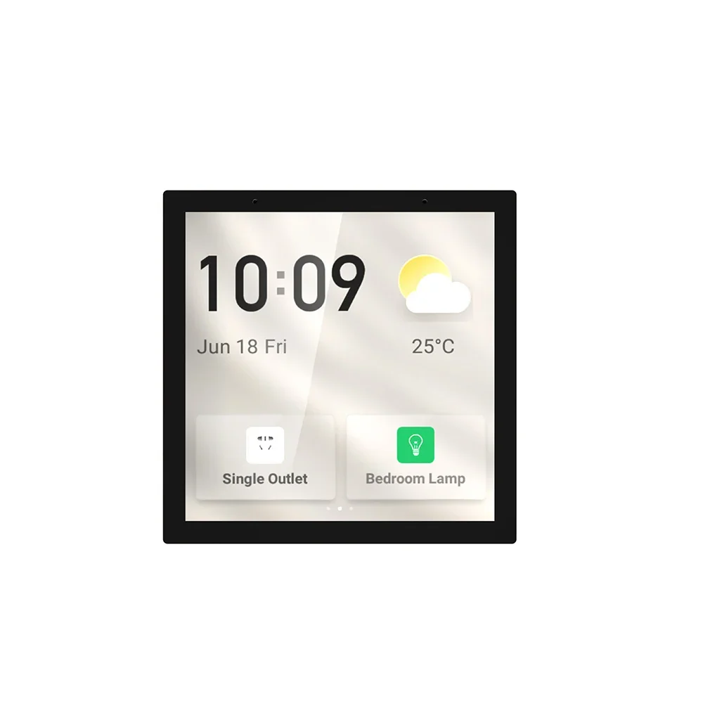 NEW LEDEAST T6E Tuya Smart Home Automation System 4 Inch Mini Multi Function Touch Screen in Wall Mount Central Control Switch P
