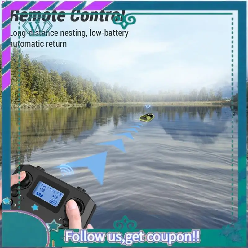A75Q-Fishing Bait Boat Remote Control With LCD Screen Displays For D19 D20 GPS Fishing Bait Boat Fishing Accessories