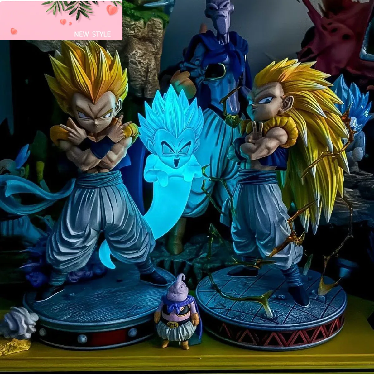 

Dragon Ball Z Figures Super Saiyan Gotenks Anime Figurine Ghost Squad Model Statue Doll Collection Decoration Kids Toys Gift
