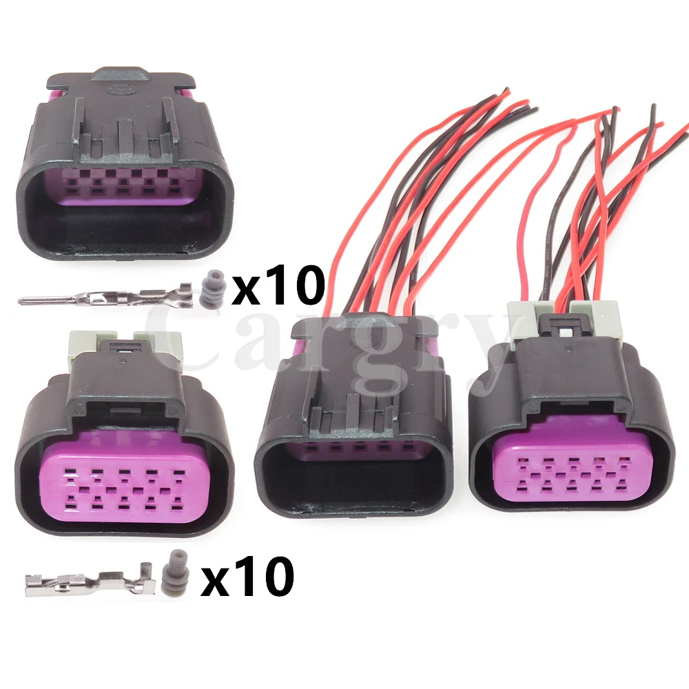 1 Set 10P 15326846 15326847 15326842 15326843 AC Assembly Automobile Headlight Wire Connector Car Wiring Waterproof Socket