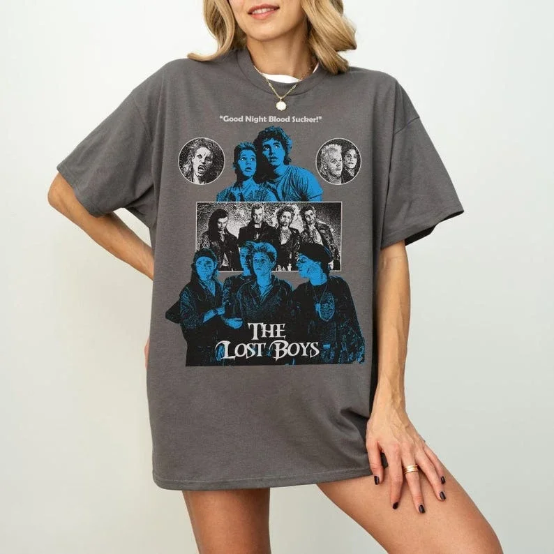 

Retro Lost Boys Movie TShirt Merch Michael Emerson Shirts for Women Graphic T Shirts Y2k Top Aesthetic Clothes Summer Cotton Tee