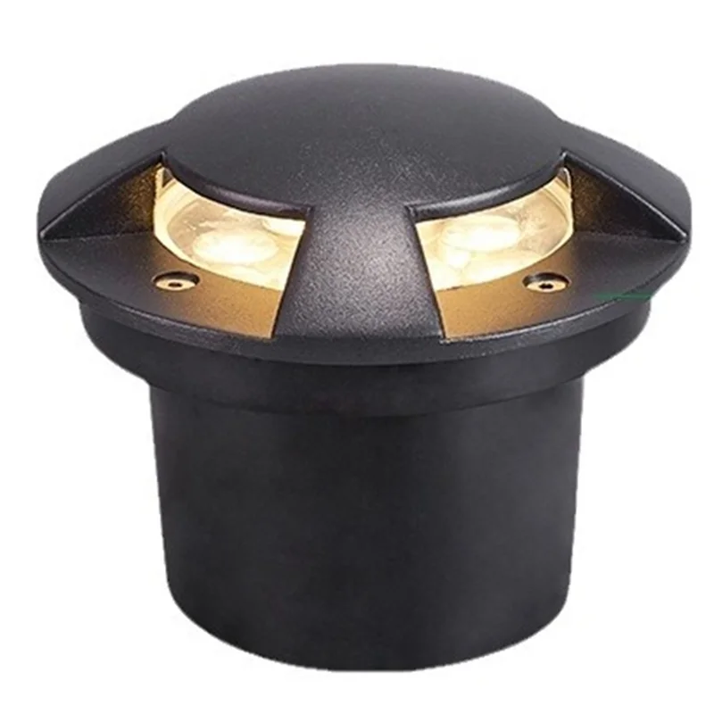 ABKO-4 Lámpara subterránea empotrable lateral para exteriores, lámpara subterránea empotrable para exteriores de 3W, iluminación de suelo de paisaje impermeable AC85-265V