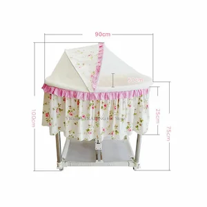 سرير كهربائي مع سرير هزاز أوتوماتيكي ، لأعلى ولأسفل ، متعدد الوظائف ، سرير أطفال موسيقي أفضل 12 مبيعا لأسرة أطفال Reborn - رقم 6