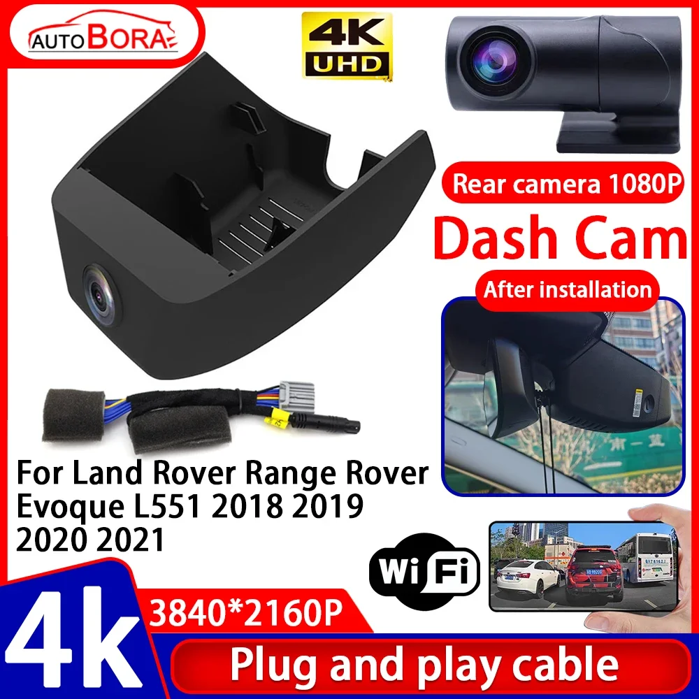 

ZhuCamX Video Recorder Night Visio 4K Plug and Play Car DVR Dash Cam for Land Rover Range Rover Evoque L551 2018 2019 2020 2021